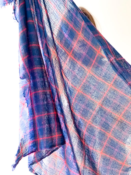 Saint Germain foulard (Blue & red)
