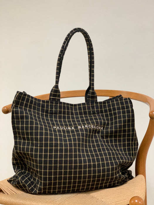Maxi Tartan bag (Black)