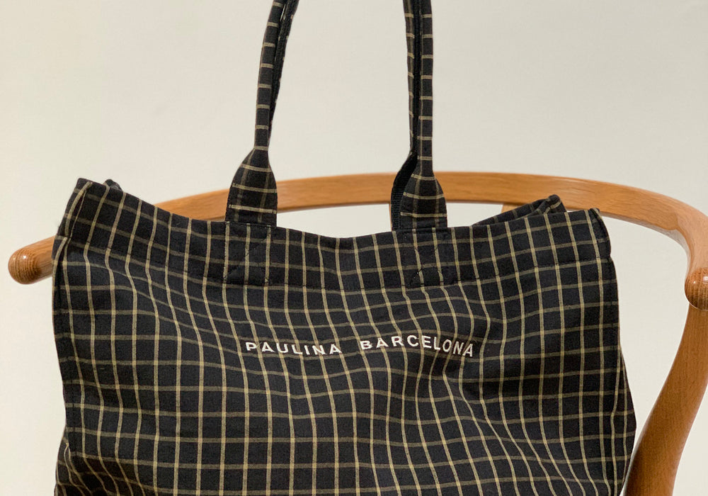 Maxi Tartan bag (Black)