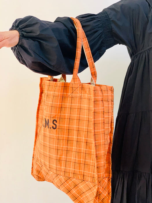 Maxi Tartan bag (Orange)